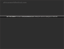 Tablet Screenshot of africanworldfestival.com